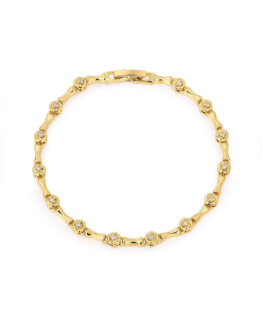 Coquille Tennis Bracelet in Gold