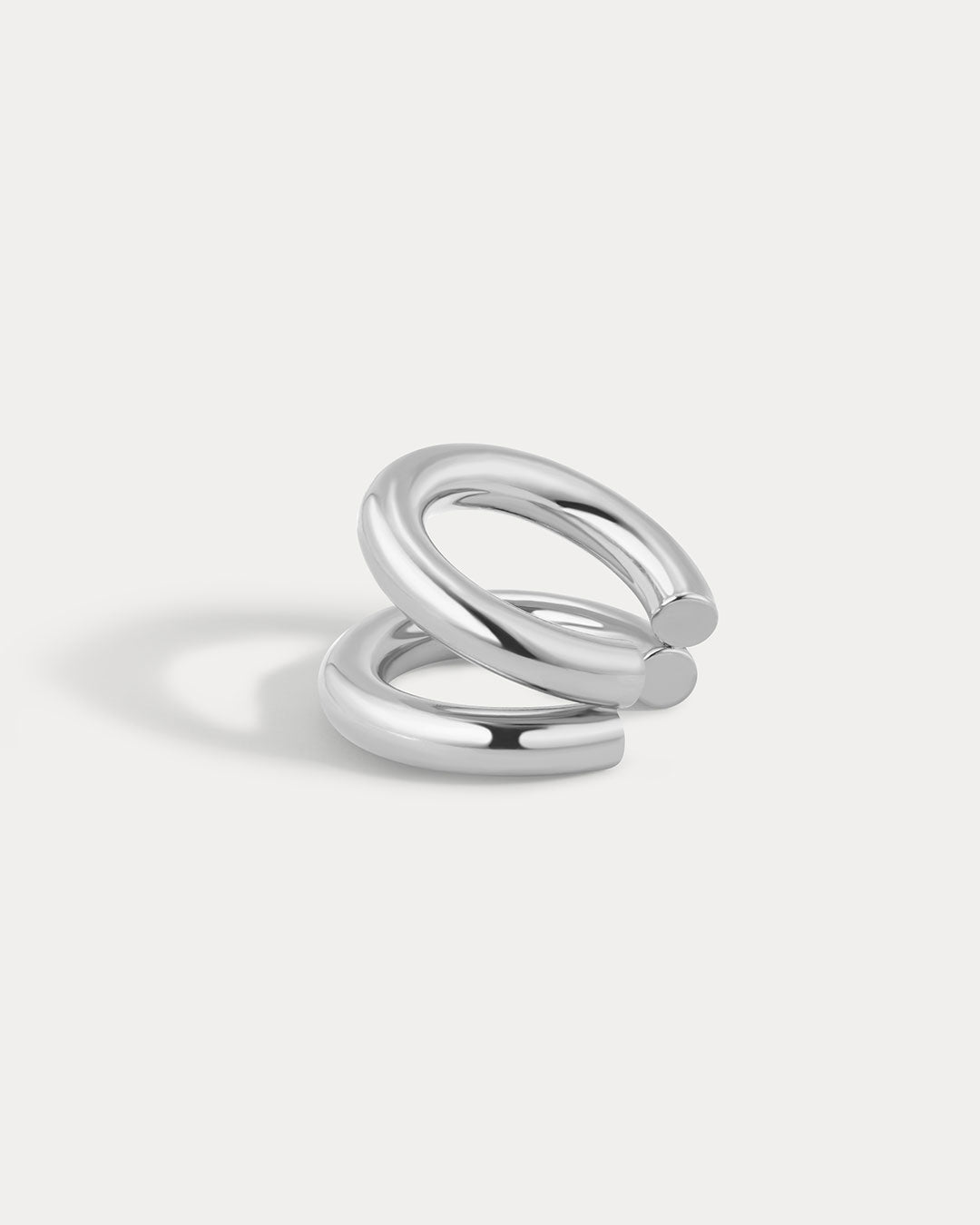 Cordoba Ear Cuff in Silver - Earrings — alternate view