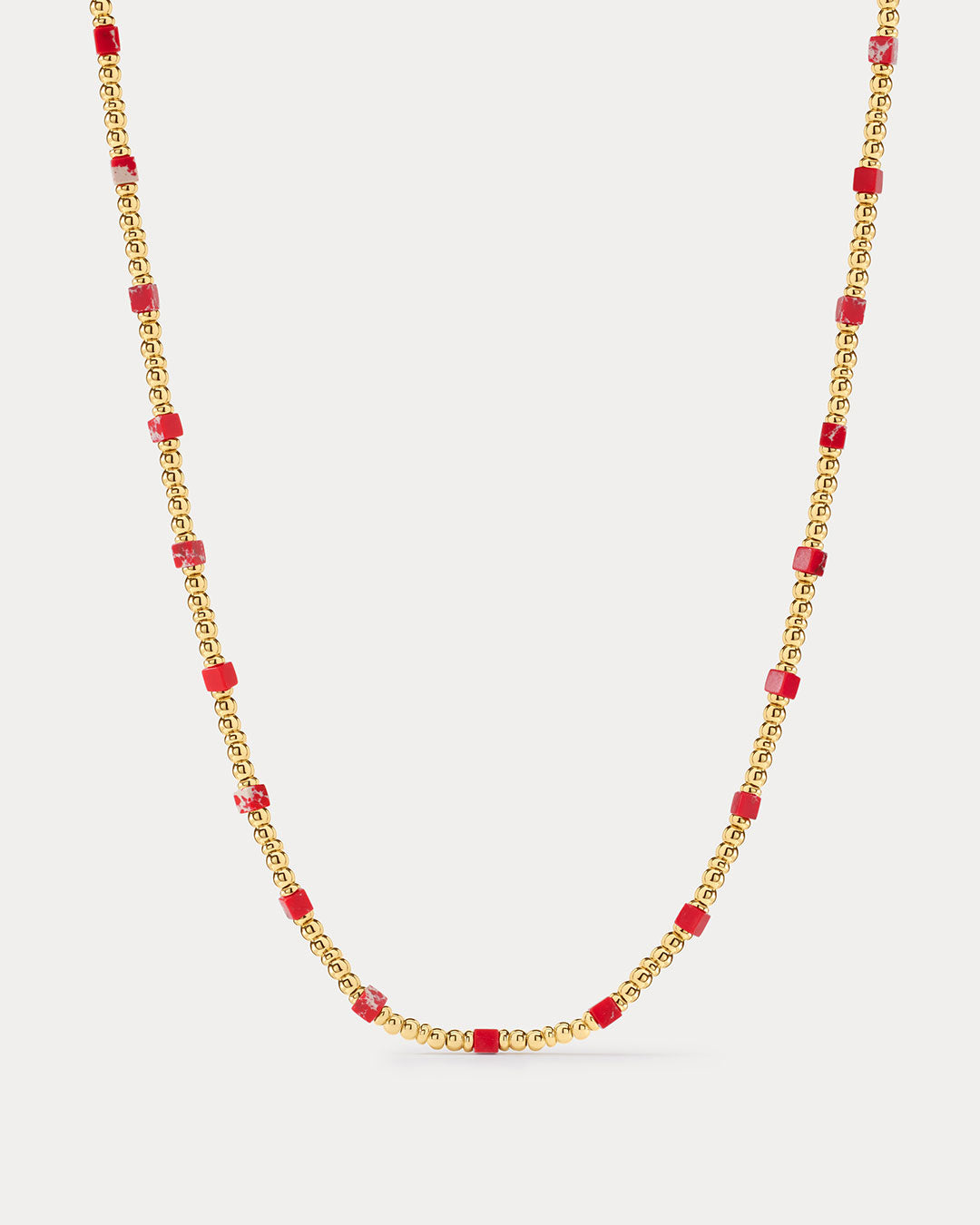 Costa de Sol Beaded Necklace in Gold