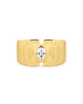 Déco Statement Ring in Gold