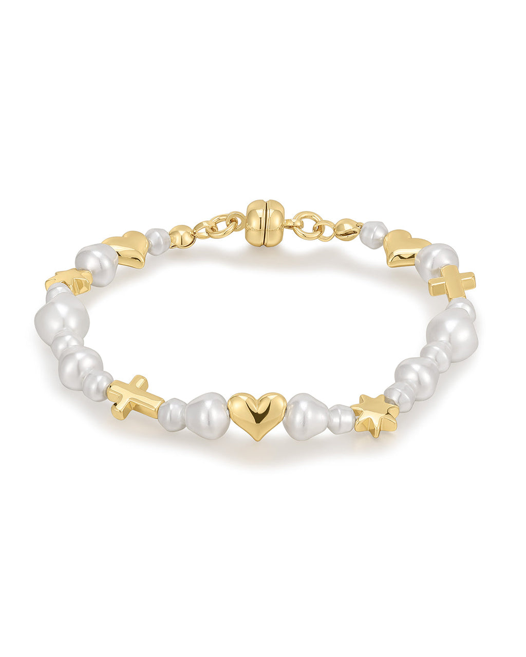 Etoile Pearl Stud Bracelet in Gold