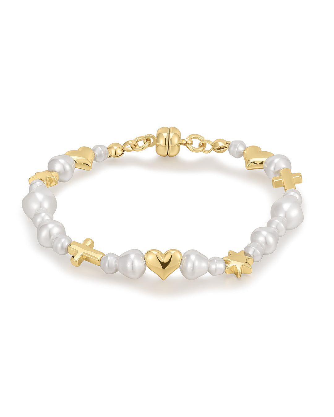 Etoile Pearl Stud Bracelet in Gold