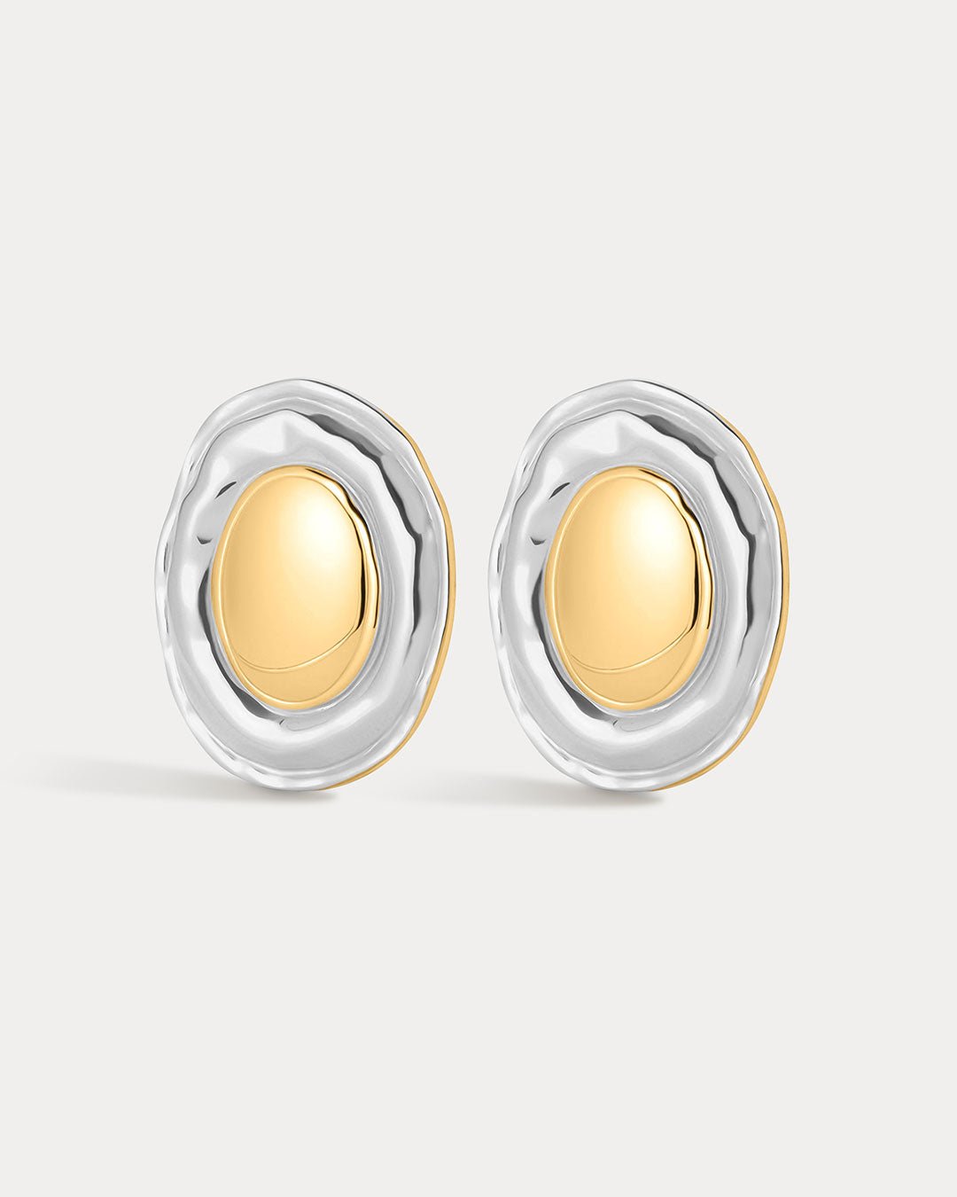Formentera Studs in Gold - Earrings — alternate view