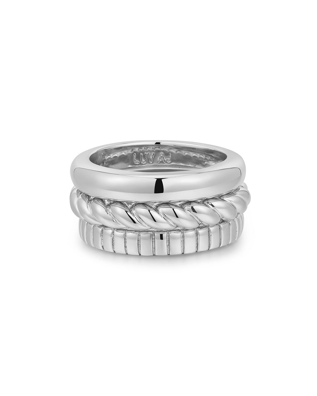 Kiara Ring Set in Silver — alternate view