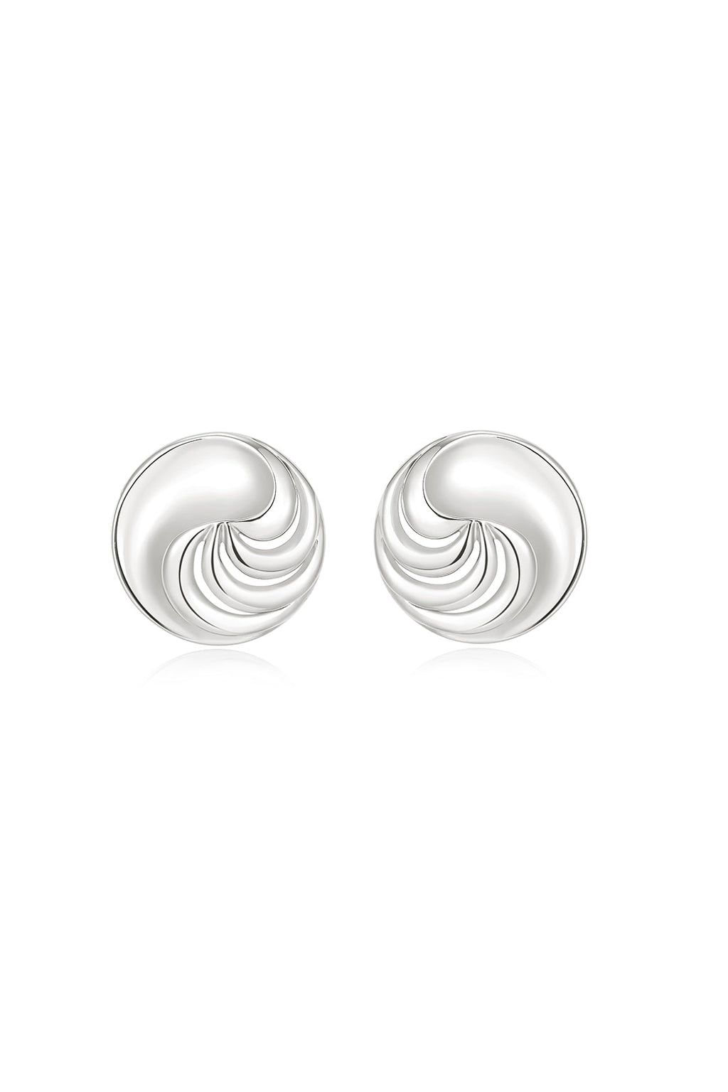 Leila Studs in Silver - Earrings — alternate view
