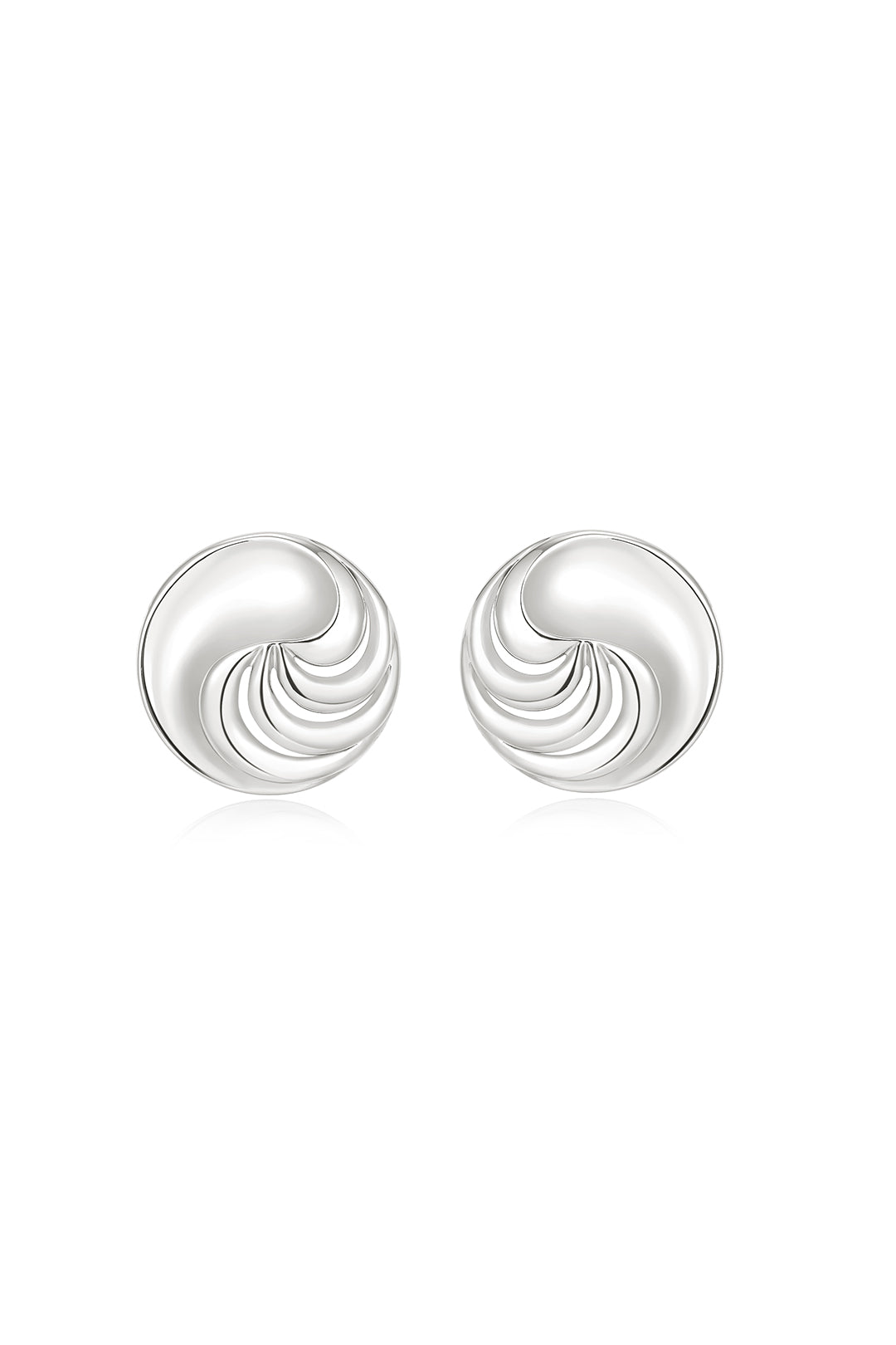 Leila Studs in Silver - Earrings — alternate view