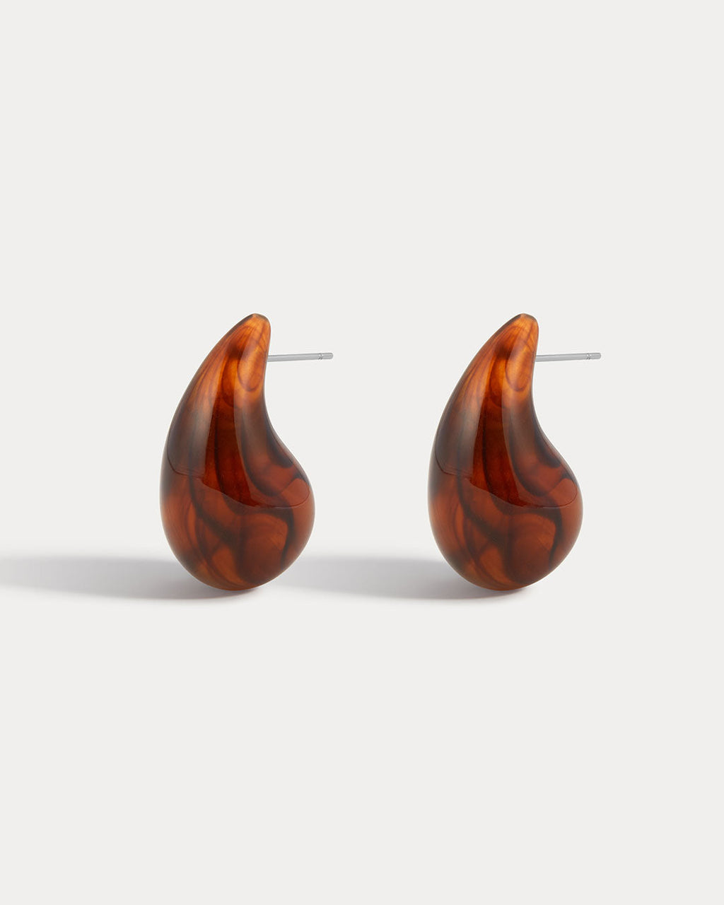 Lucite Gia Earrings - Tortoise
