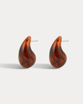 Lucite Gia Earrings - Tortoise