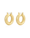 Malibu Tube Hoops | Sivan Ayla x Luv Aj in Gold