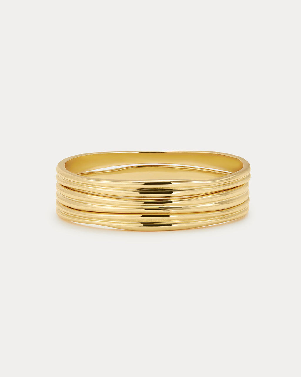 Mallorca Bangles Set in Gold