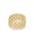 Metal Lace Ring in Gold