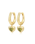 Molten Heart Huggies in Gold - Earrings