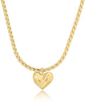 Molten Heart Statement Necklace in Gold
