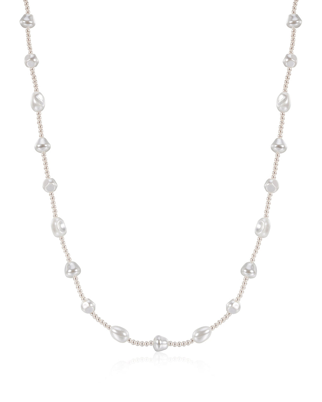 Pearl Belly Chain in White Gold