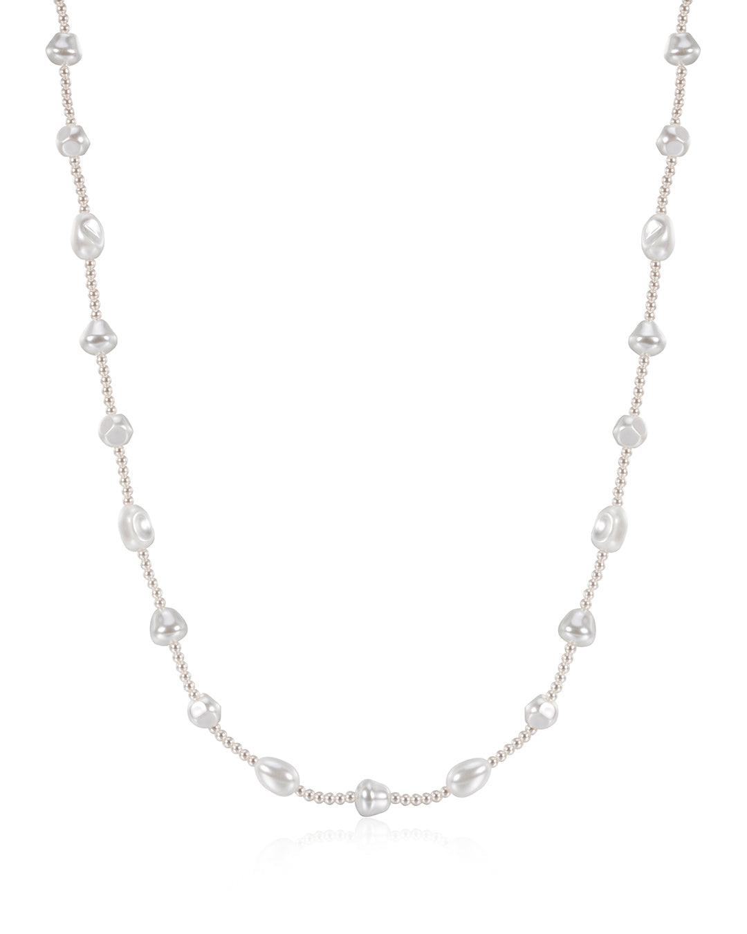 Pearl Belly Chain in White Gold