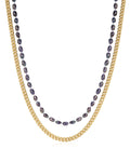 Pearl Chain Necklace Set in Gold