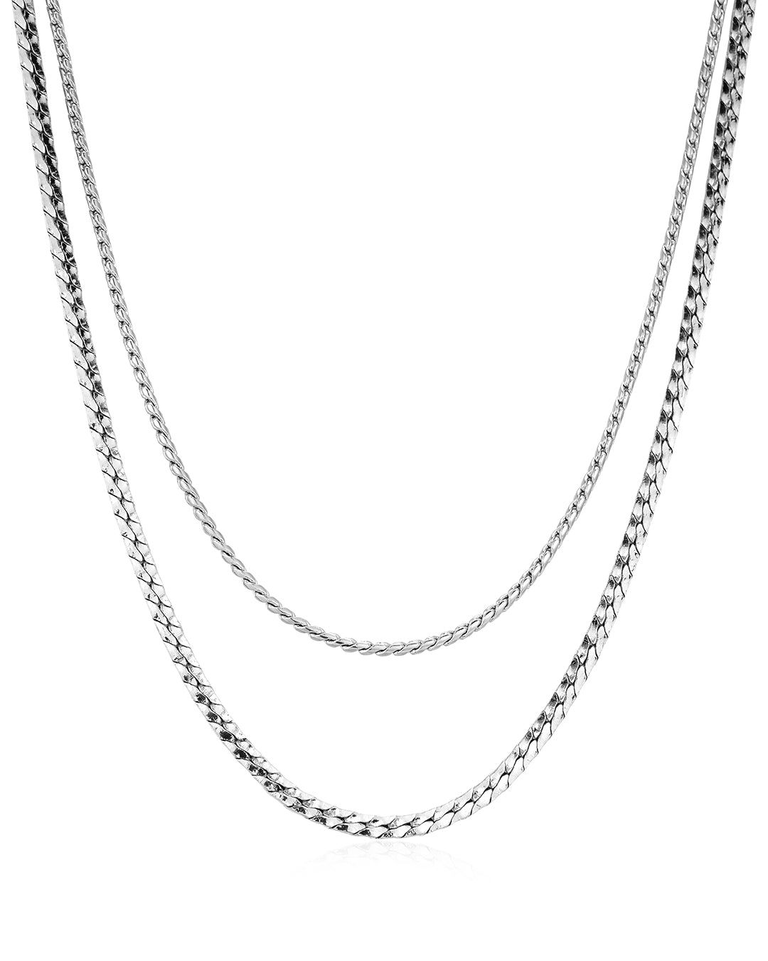 Perle Chain Set in Silver — alternate view