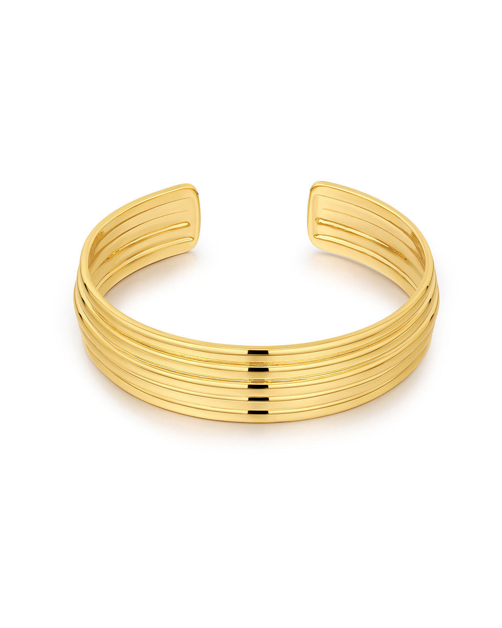 Ridged Positano Cuff in Gold - Rings