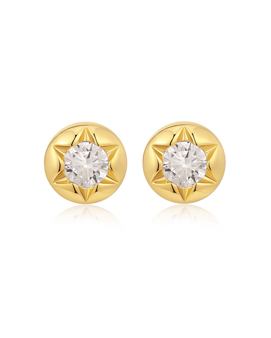Rose Bud Studs in Rose Gold - Earrings