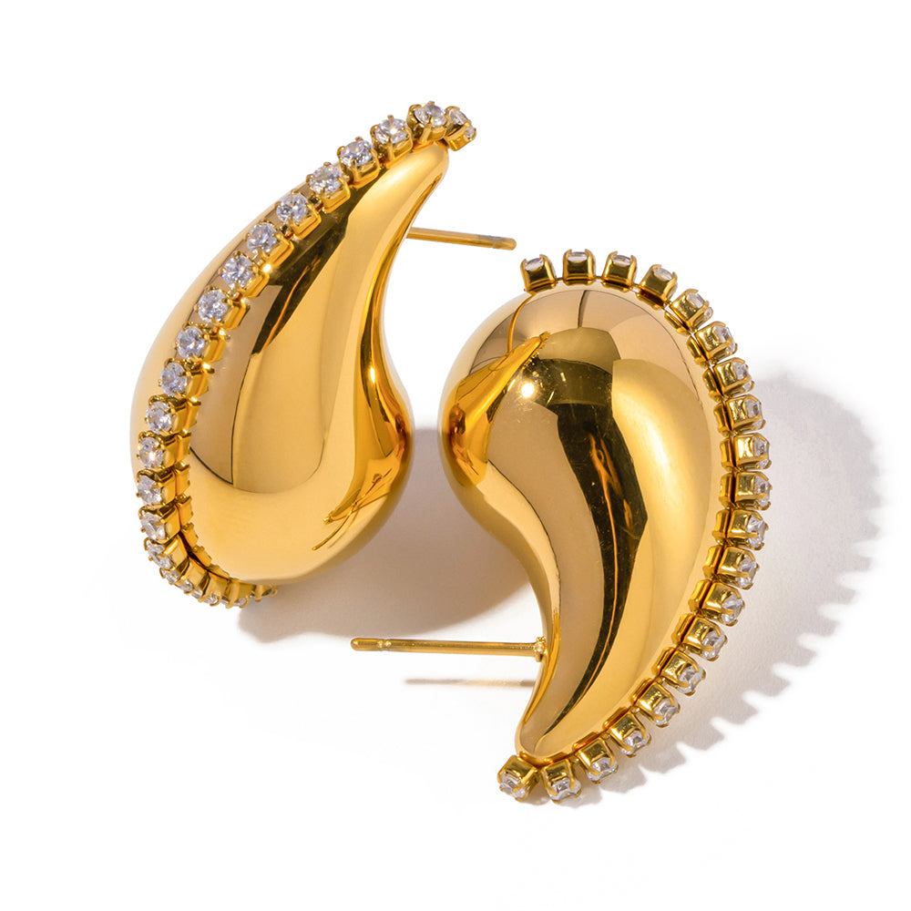 Rosewood Earrings in Rose Gold