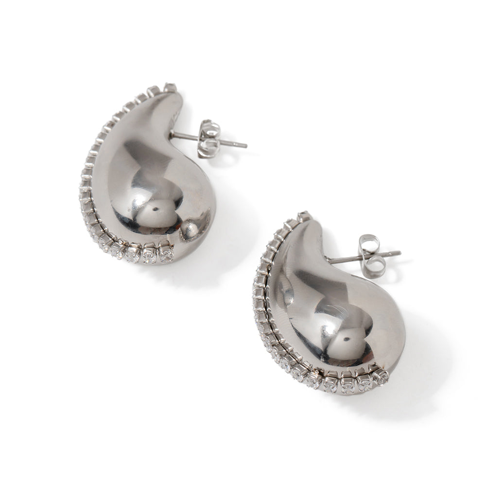 Rosewood Earrings in Rose Gold — alternate view