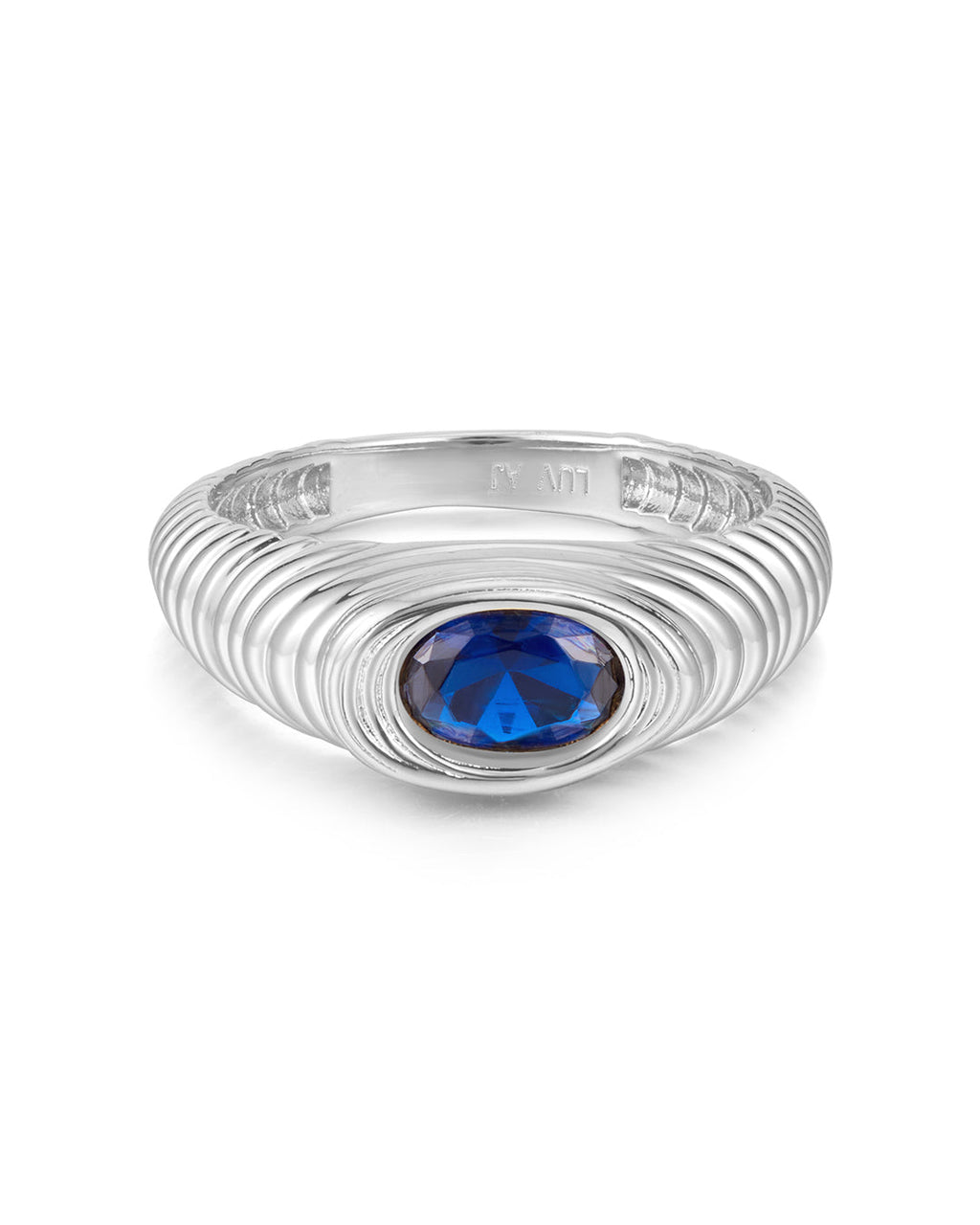 Royale Stone Signet Ring in Silver — alternate view