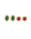Royale Stone Studs in Gold - Earrings