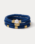 Seville Pearl Bracelet Set- Navy