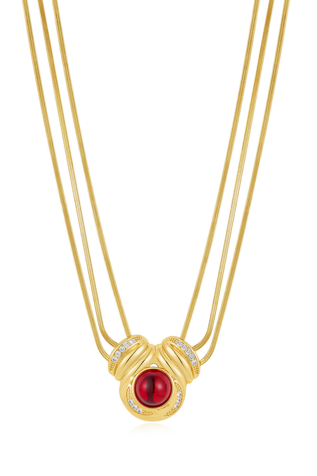 Shiraz Pendant Necklace in Gold