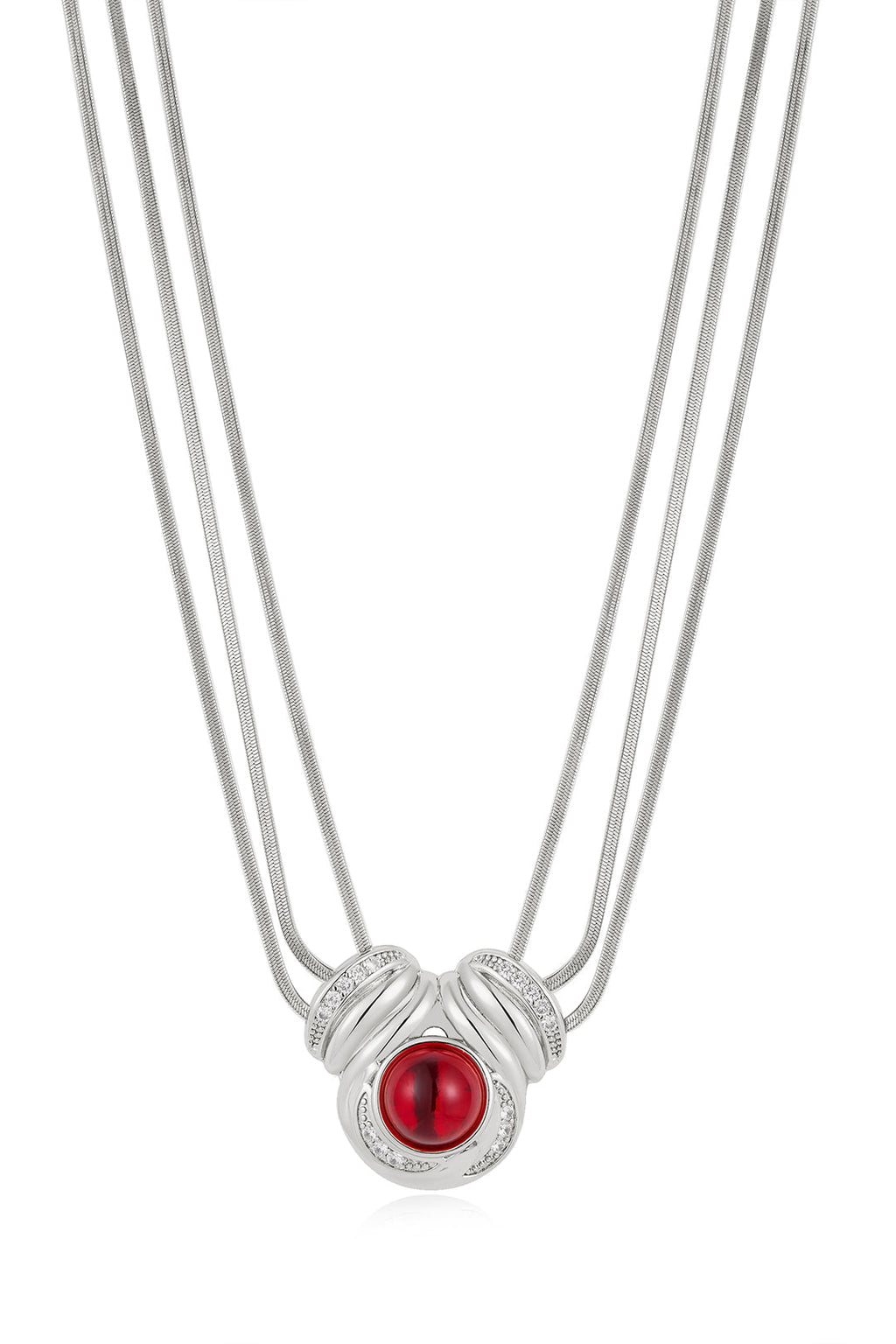 Shiraz Pendant Necklace in Silver — alternate view