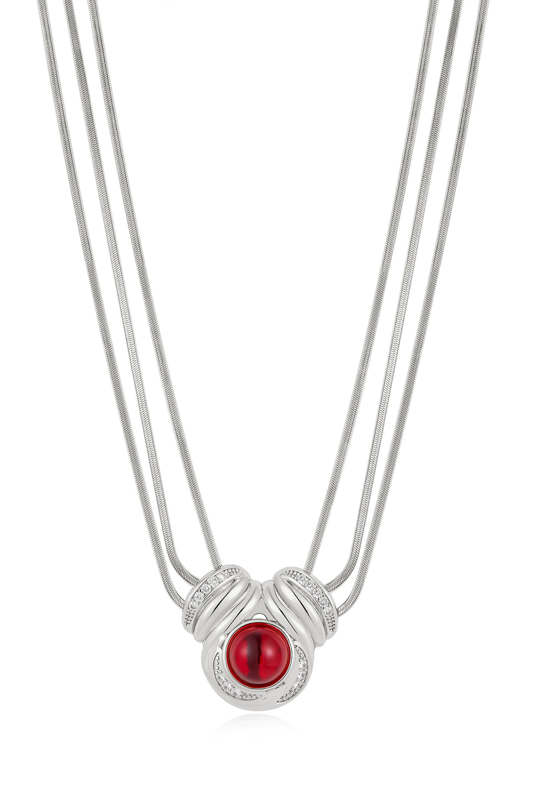 Shiraz Pendant Necklace in Silver — alternate view