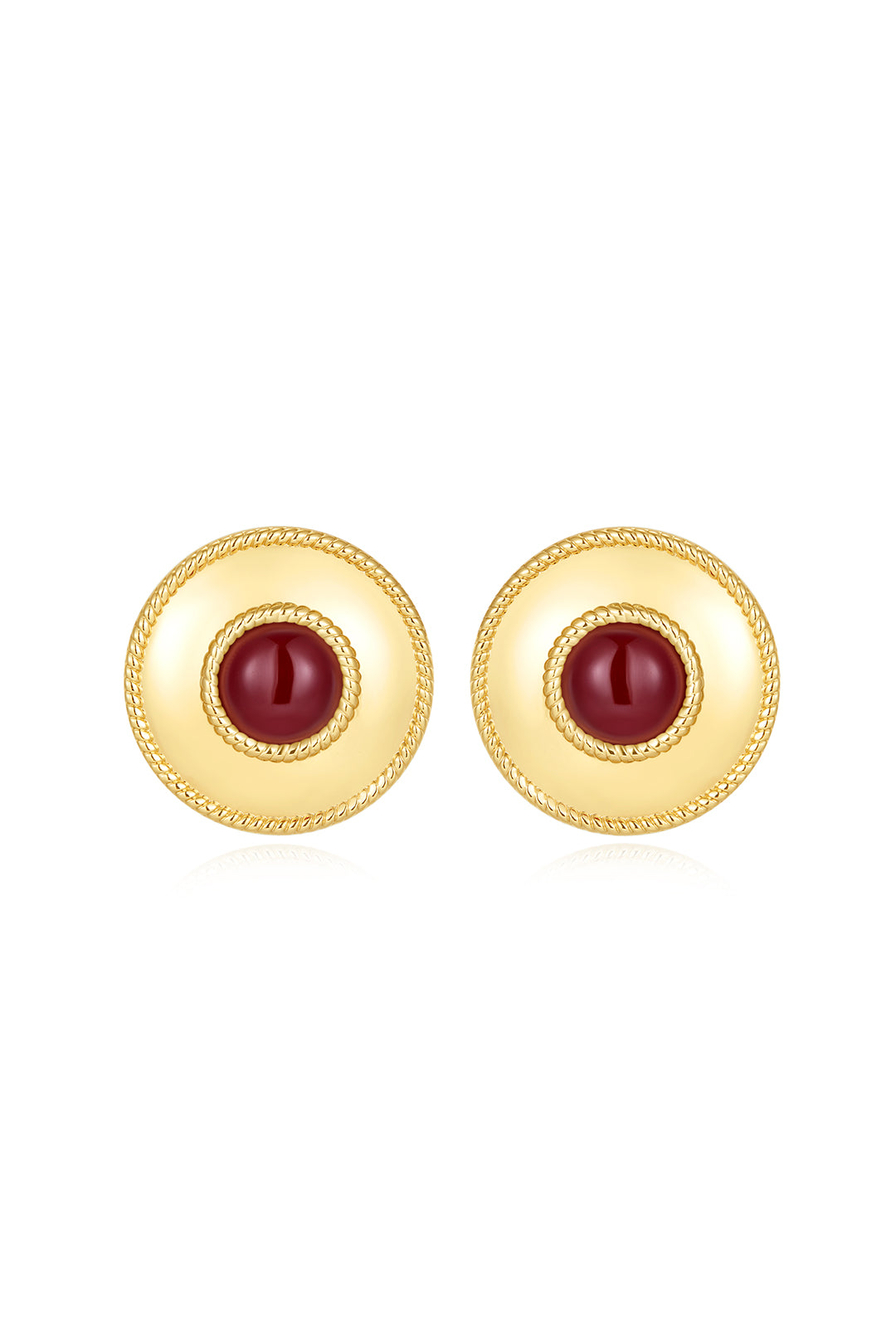 Shiraz Studs in Gold - Earrings