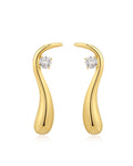 Sly Stone Drop Studs in Gold - Earrings