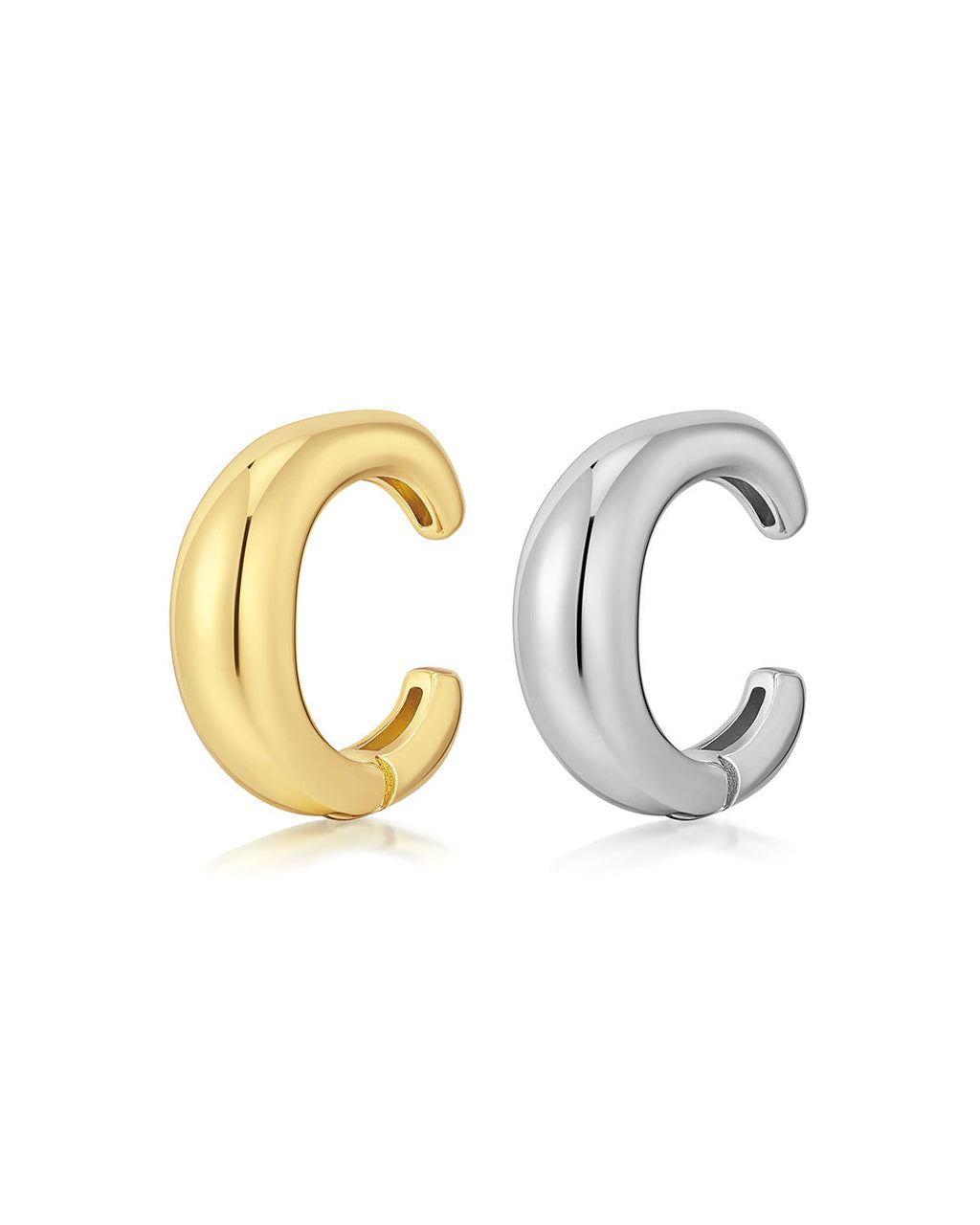Two Tone Hinge Ear Cuff - Earrings