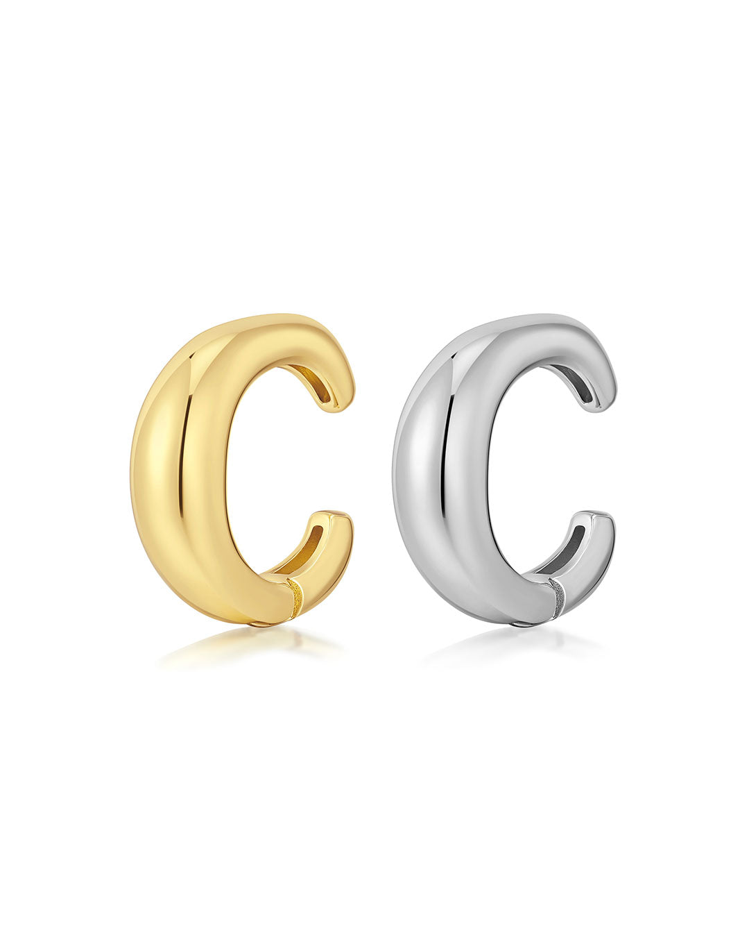 Two Tone Hinge Ear Cuff - Earrings