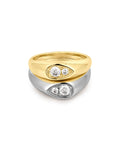 Two Tone Pear Stacker Set - Earrings