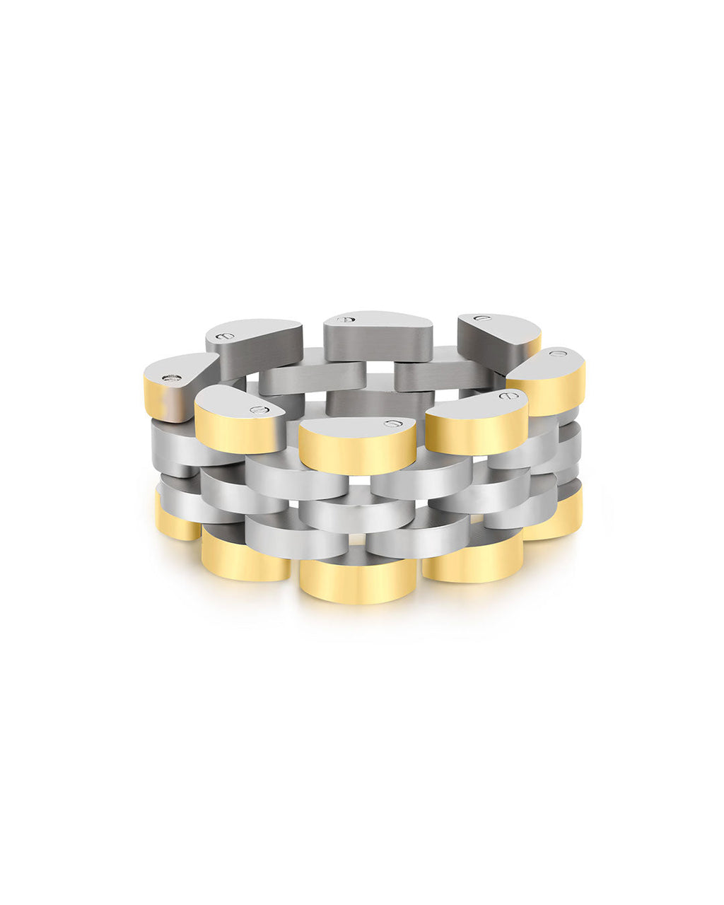 Two Tone Timepiece Ring