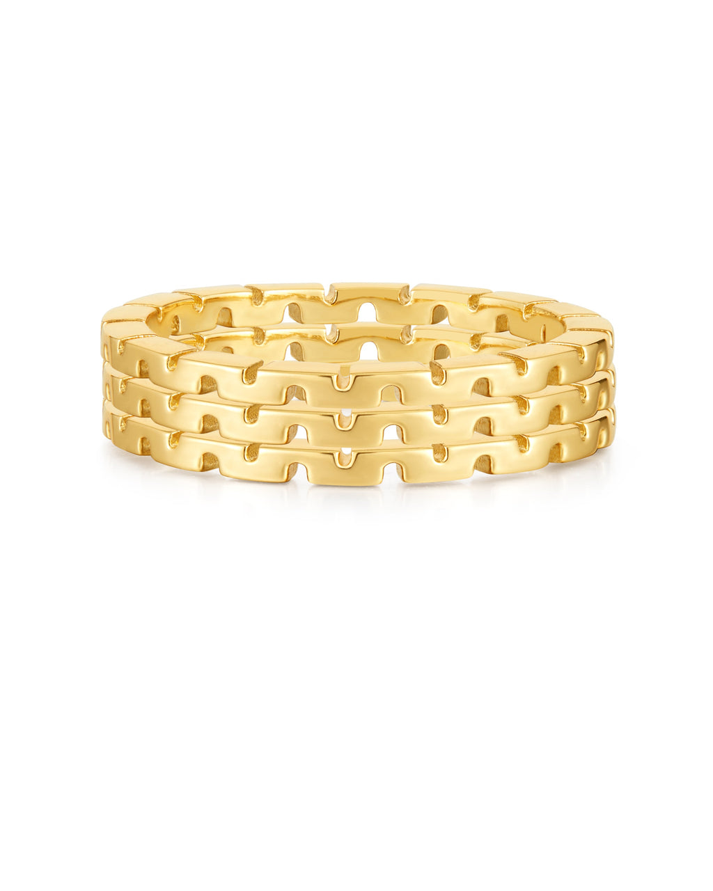 Chloe Chain Ring Set in Gold