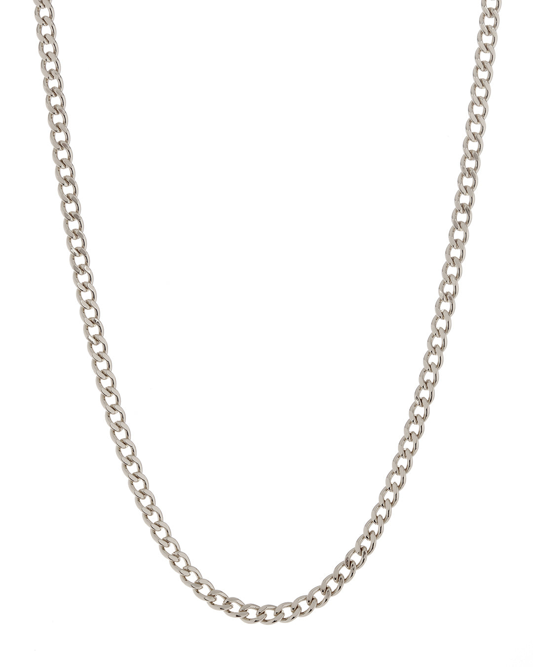 Classique Skinny Curb Chain (5mm) - Gold in Silver — detail view 2