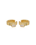 Francois Ridged Ear Cuff - Gold - Earrings