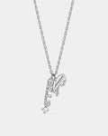 NFL Layered Nameplate Charm Necklace - Silver — detail view