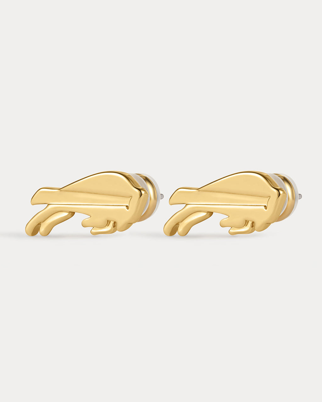 NFL Logo Studs - Gold - Earrings — alternate view 2