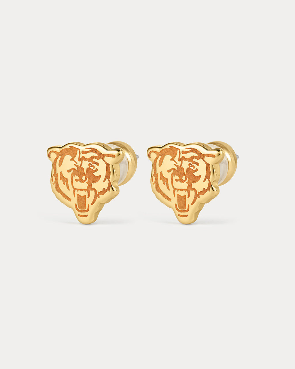 NFL Logo Studs - Gold - Earrings — alternate view 2