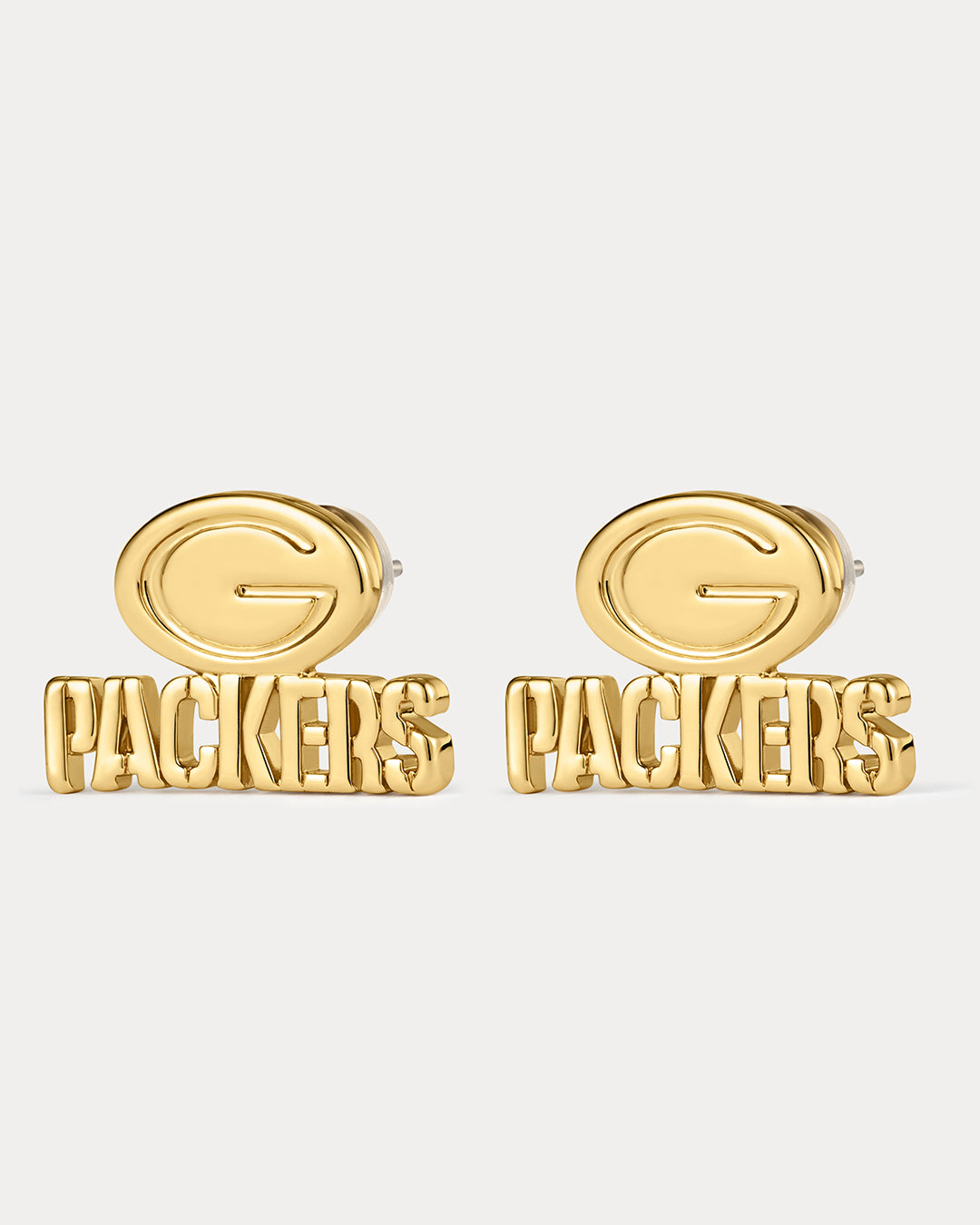 NFL Logo Studs - Gold - Earrings — packaging view