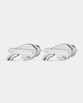 NFL Logo Studs - Silver - Earrings — another angle