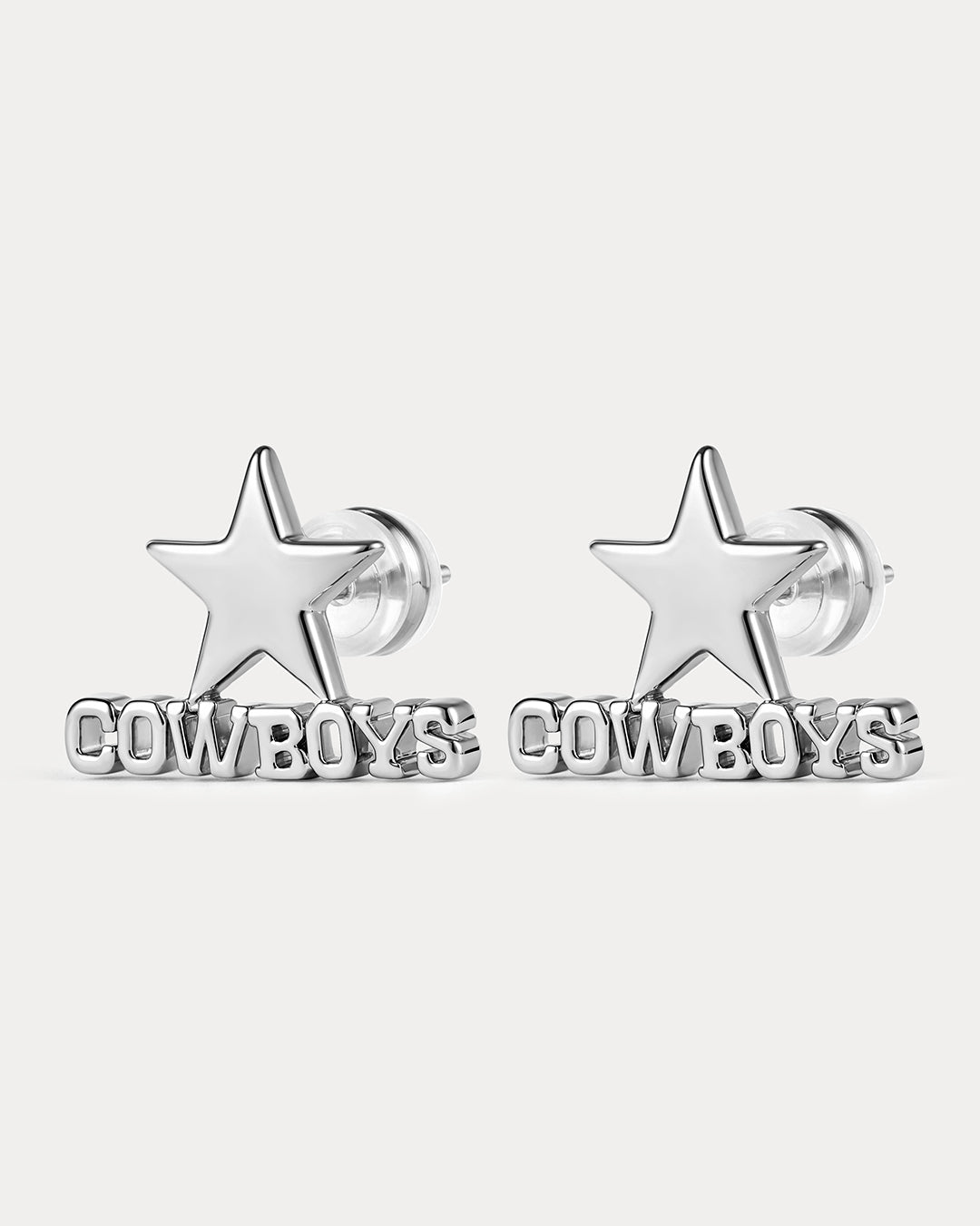 NFL Logo Studs - Silver - Earrings — alternate view 2