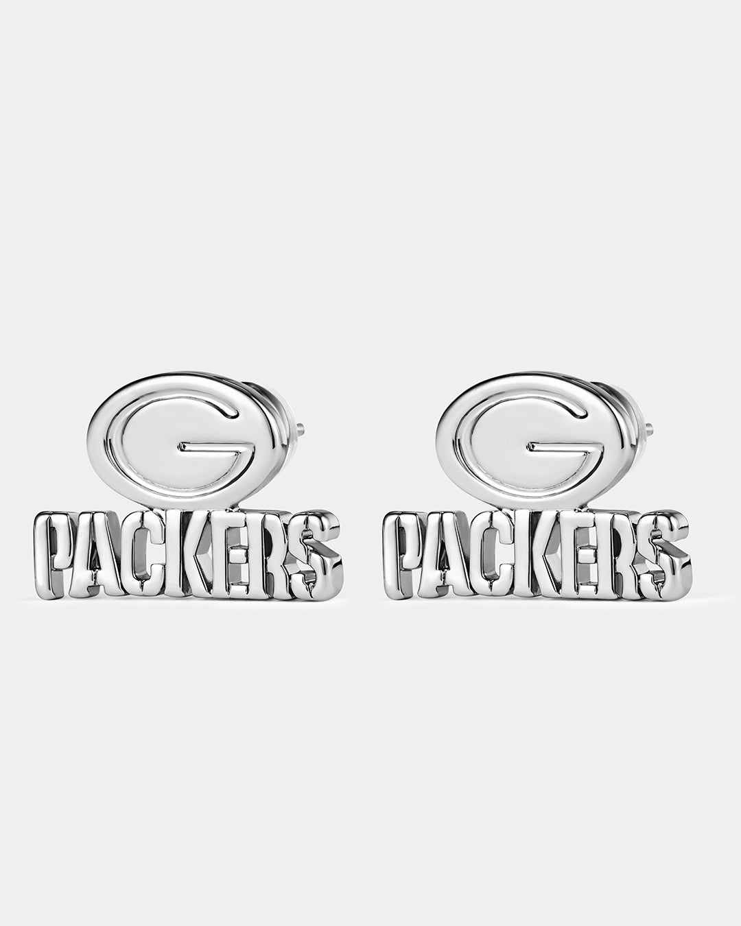 NFL Logo Studs - Silver - Earrings — packaging view
