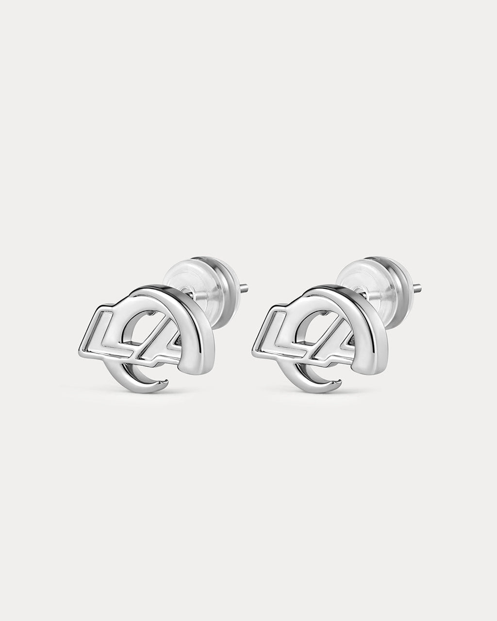 NFL Logo Studs - Silver - Earrings — alternate view 2 2