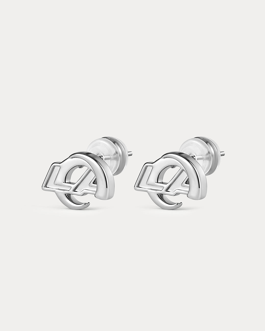 NFL Logo Studs - Silver - Earrings — alternate view 2 2