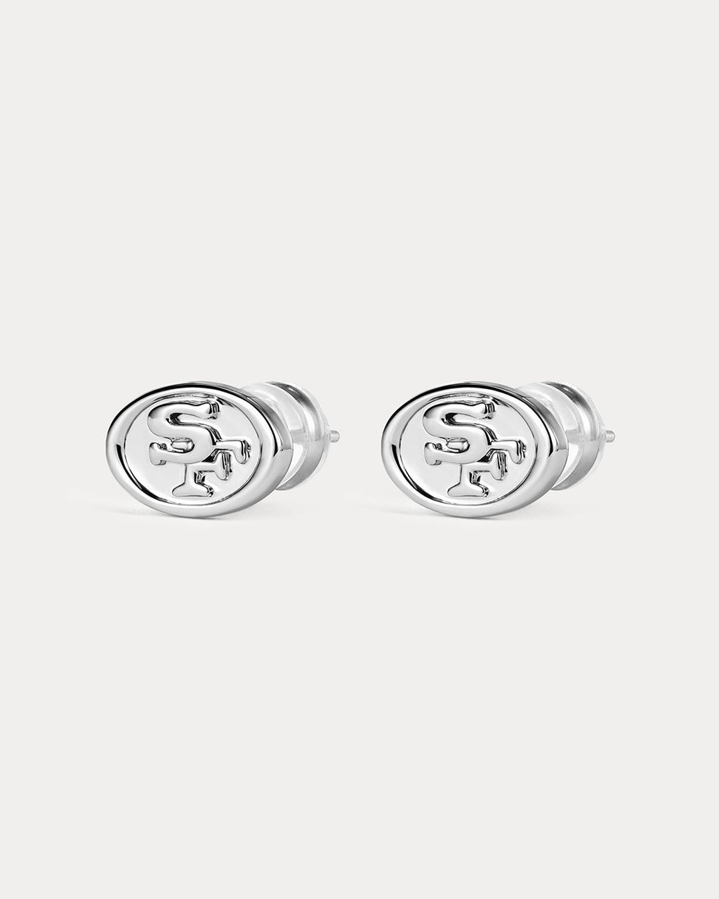 NFL Logo Studs - Silver - Earrings — alternate view 3